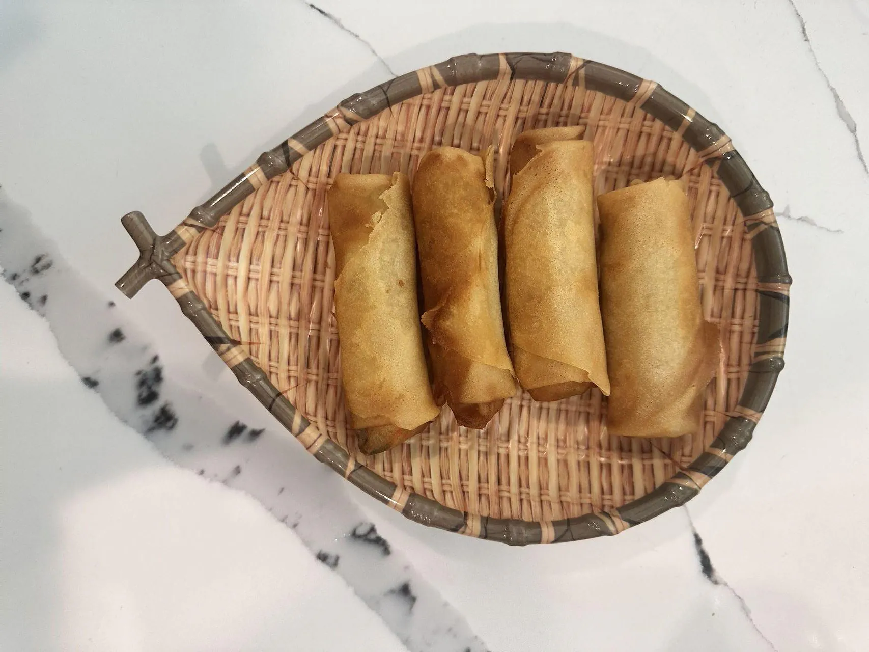 Crispy fried spring rolls with vegetable filling at No.1 Asian Cuisine Restaurant in Eagle Mountain